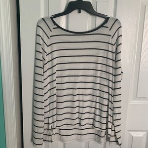 Soft striped long sleeve shirt
